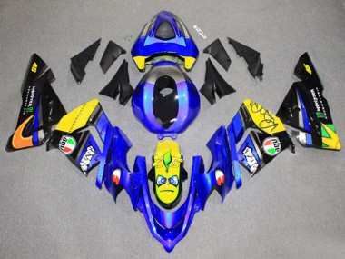 Meilleurs Carénage Moto Kawasaki ZX10R 2004-2005 - Vert Noir Ninja