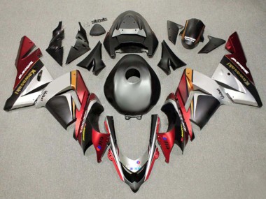 Meilleurs Carénages Moto Kawasaki ZX10R 2004-2005 - Noir Argent Rouge Orange