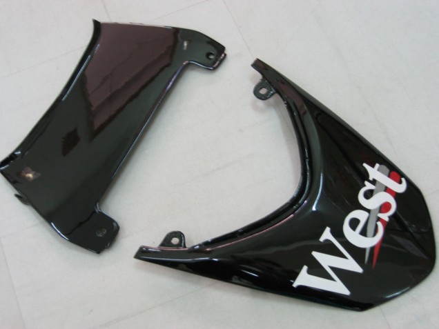 Carénages Moto Kawasaki ZX10R 2004-2005 - Blanc Noir West Ninja