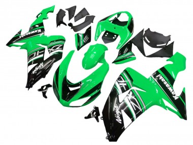 Meilleurs Kits Carénage Moto Kawasaki ZX10R 2006-2007 - Vert Blanc Noir