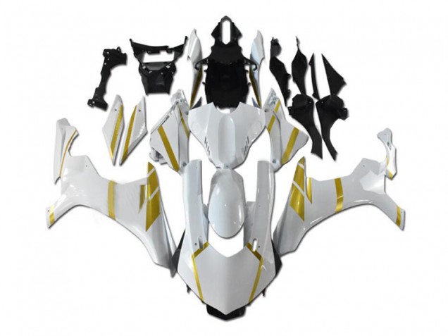 Carénages Moto Yamaha YZF R1 2015-2019 - Blanc Or