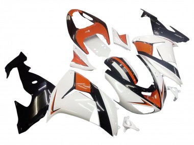 Meilleurs Carénages Moto Kawasaki ZX10R 2006-2007 - Blanc Orange Noir