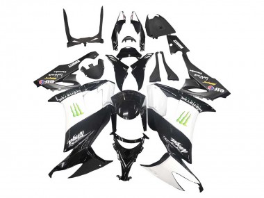 Meilleurs Carénages Moto Kawasaki ZX10R 2008-2010 - Noir Brillant Blanc Vert Monstre Elf