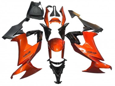 Meilleurs Carénages Moto Kawasaki ZX10R 2008-2010 - Burnt Orange Noir