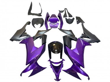 Meilleurs Carénages Moto Kawasaki ZX10R 2008-2010 - Violet Noir