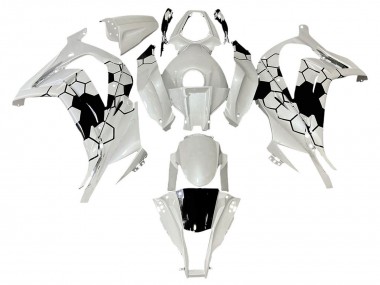 Meilleurs Carénages Moto Kawasaki ZX10R 2008-2010 - Blanc Noir