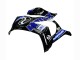 Carénages Moto Kawasaki ZX10R 2011-2015 - Bleu Blanc Noir Brillant