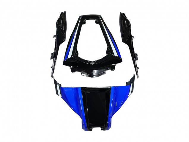 Carénages Moto Kawasaki ZX10R 2011-2015 - Bleu Blanc Noir Brillant