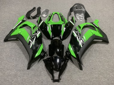 Meilleurs Carénages Moto Kawasaki ZX10R 2011-2015 - Vert Noir Brillant Noir Mat