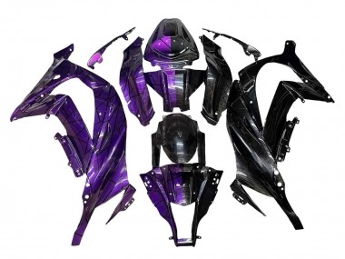Meilleurs Carénages Moto Kawasaki ZX10R 2011-2015 - Violet Noir