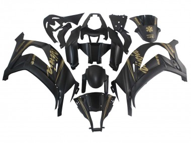 Meilleurs Carénages Moto Kawasaki ZX10R 2011-2015 - Noir Mat Or Neige Elf