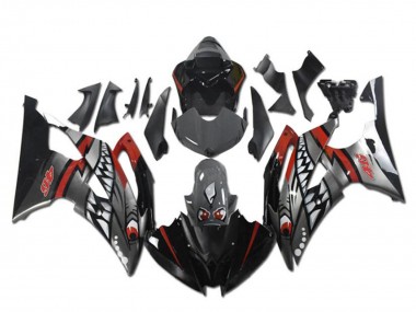 Meilleurs Carénages Moto Yamaha YZF R6 2008-2016 - Rouge Argent Gris Requin