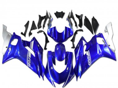 Meilleurs Carénages Moto Yamaha YZF R6 2017-2023 - Bleu Argent