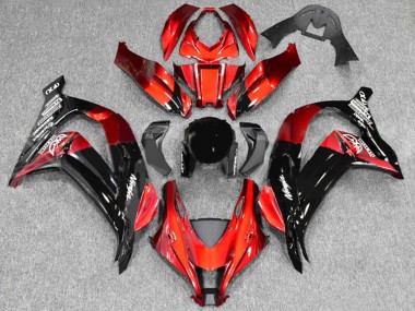 Meilleurs Carénages Moto Kawasaki ZX10R 2016-2020 - Rouge Noir Brillant
