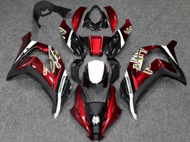 Meilleurs Carénages Moto Kawasaki ZX10R 2016-2020 - Rouge Noir Brillant Blanc