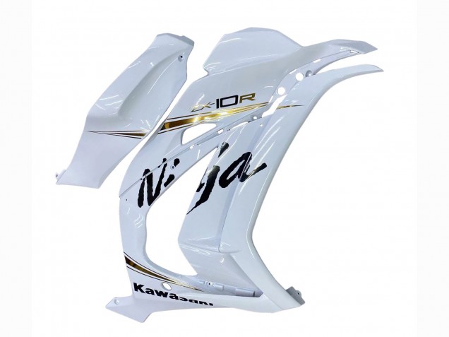Carénages Moto Kawasaki ZX10R 2016-2020 - Blanc Or Noir