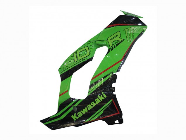Carénages Moto Kawasaki ZX10R 2021-2026 - Vert Noir Brillant