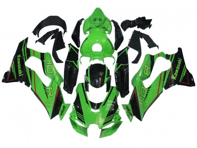 Carénages Moto Kawasaki ZX10R 2021-2026 - Vert Noir Brillant