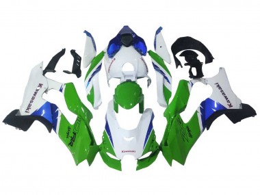 Meilleurs Carénages Moto Kawasaki ZX10R 2021-2025 - Blanc Vert Bleu Noir