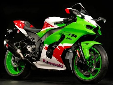 Meilleurs Carénages Moto Kawasaki ZX10R 2021-2025 - Blanc Vert Rouge