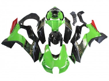 Meilleurs Carénage Moto Kawasaki ZX10R 2021-2025 - Vert Noir Rouge Rayon de Miel
