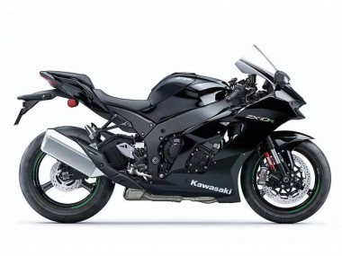 Meilleurs Carénages Moto Kawasaki ZX10R 2021-2025 - Noir Blanc Vert Décalque
