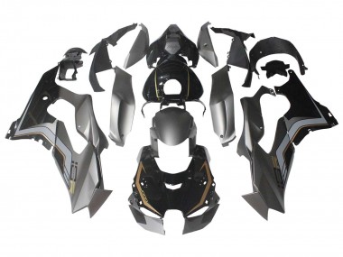Meilleurs Carénages Moto Kawasaki ZX10R 2021-2025 - Noir Gris Or