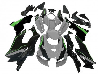 Meilleurs Carénage Moto Kawasaki ZX10R 2021-2025 - Gris Vert Noir