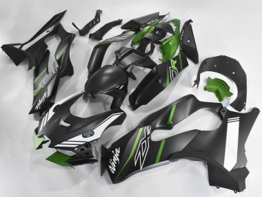 Meilleurs Carénages Moto Kawasaki ZX10R 2021-2025 - Noir Mat Vert Blanc