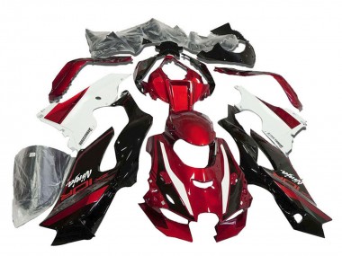 Meilleurs Carénages Moto Kawasaki ZX10R 2021-2025 - Rouge Blanc Noir Brillant