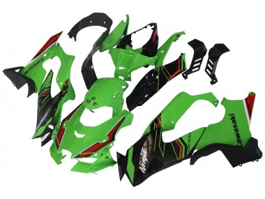 Meilleurs Carénages Moto Kawasaki ZX10R 2021-2025 - Vert Noir Rouge
