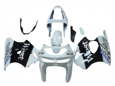 Meilleurs Carénages Moto Kawasaki ZX6R 1998-1999 - Blanc Noir West Mobil