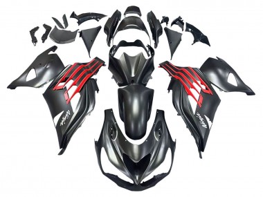 Meilleurs Carénages Moto Kawasaki ZX14R ZZR1400 2012-2024 - Noir Mat Rouge Blanc Ninja