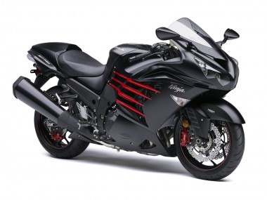 Meilleurs Carénages Moto Kawasaki ZX14R ZZR1400 2012-2024 - Noir Mat Rouge Blanc Ninja