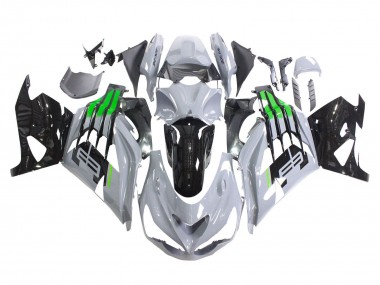 Meilleurs Carénages Moto Kawasaki ZX14R ZZR1400 2012-2024 - Gris Vert Noir