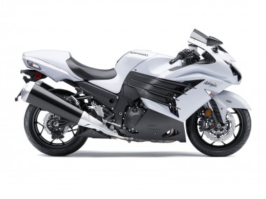 Meilleurs Carénages Moto Kawasaki ZX14R ZZR1400 2012-2024 - Blanc Noir Mat