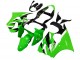Carénages Moto Kawasaki ZX6R 2000-2002 - Vert Blanc Noir