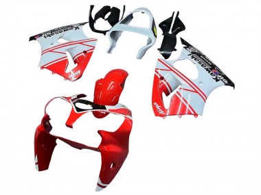 Meilleurs Carénages Moto Kawasaki ZX6R 2000-2002 - Blanc Rouge Noir