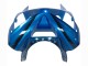 Carénages Moto Kawasaki ZX6R 2003-2004 - Bleu Blanc Rouge Requin