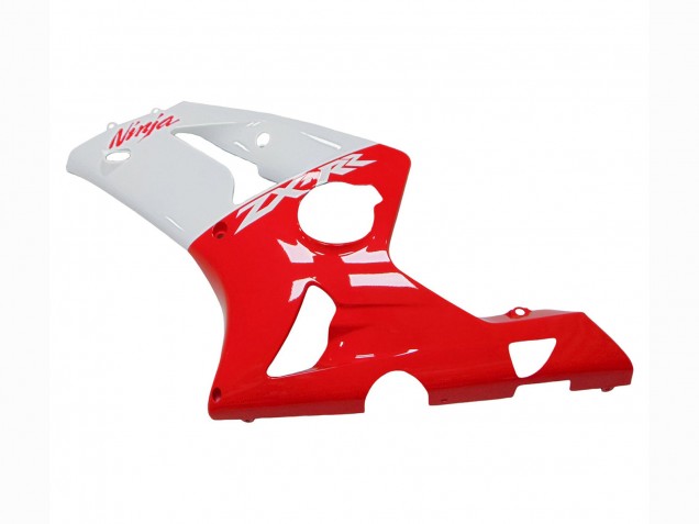 Carénages Moto Kawasaki ZX6R 2003-2004 - Blanc Rouge