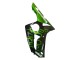 Carénages Moto Kawasaki ZX6R 2003-2004 - Noir Brillant Vert Flamme