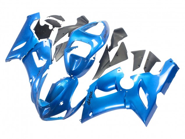 Carénages Moto Kawasaki ZX6R 2005-2006 - Bleu Brillant