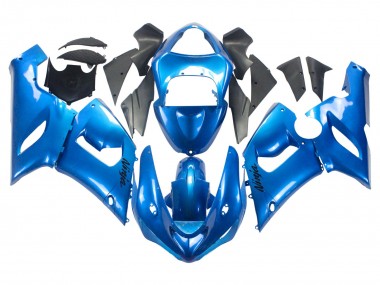 Meilleurs Carénages Moto Kawasaki ZX6R 2005-2006 - Bleu Brillant