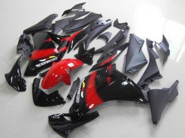 Meilleurs Carénage Moto Honda CBR250RR 2011-2015 - Noir Brillant Rouge