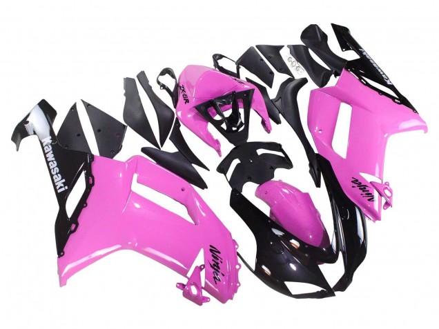 Carénages Moto Kawasaki ZX6R 2007-2008 - Noir Rose Ninja