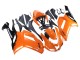 Carénages Moto Kawasaki ZX6R 2007-2008 - Orange Noir Ninja