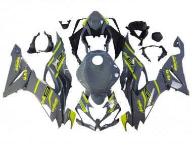 Meilleurs Carénages Moto Kawasaki ZX6R 2019-2022 - Nardo Gris Jaune