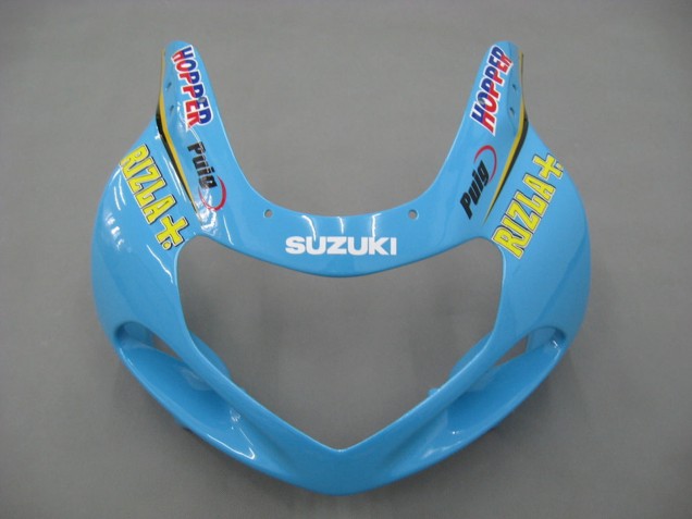 Carénages Moto Suzuki GSXR1000 2000-2002 - Bleu Clair Jaune Noir Motul Rizla