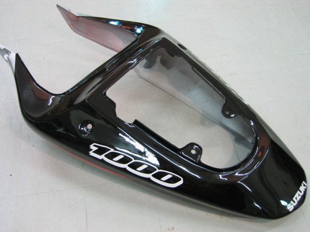 Carénages Moto Suzuki GSXR1000 2000-2002 - Rouge Argent Blanc Noir
