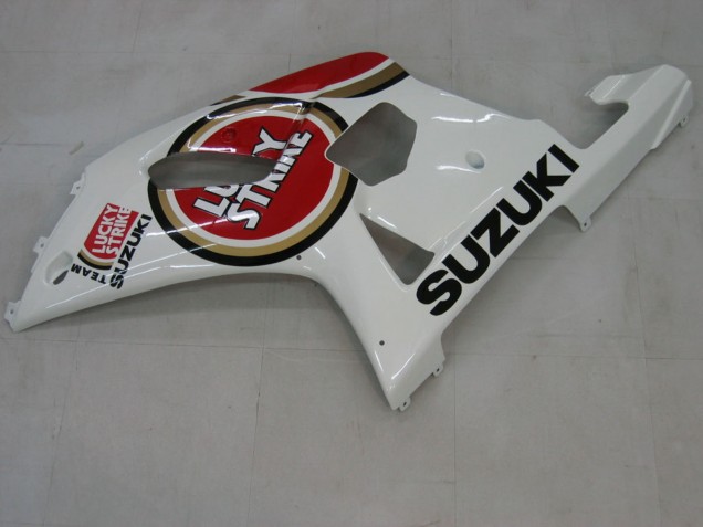 Carénages Moto Suzuki GSXR1000 2000-2002 - Blanc Rouge Lucky Strike